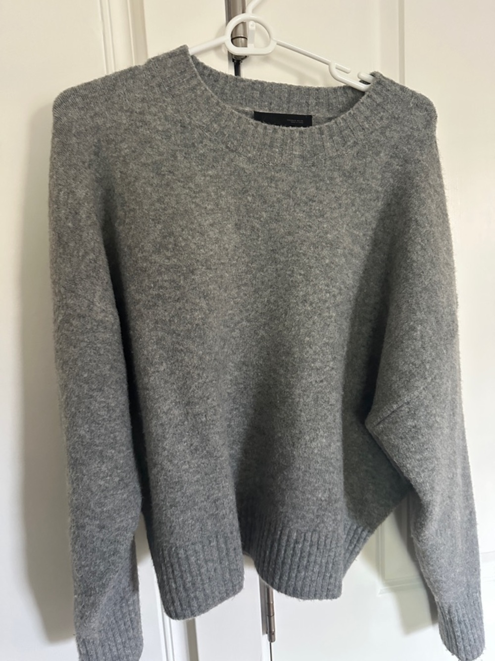 Zara Grey Women's Crewneck Sweater